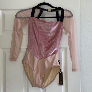 Bodile VALENTINA LEOTARD Nougat Bliss S/M new with tags